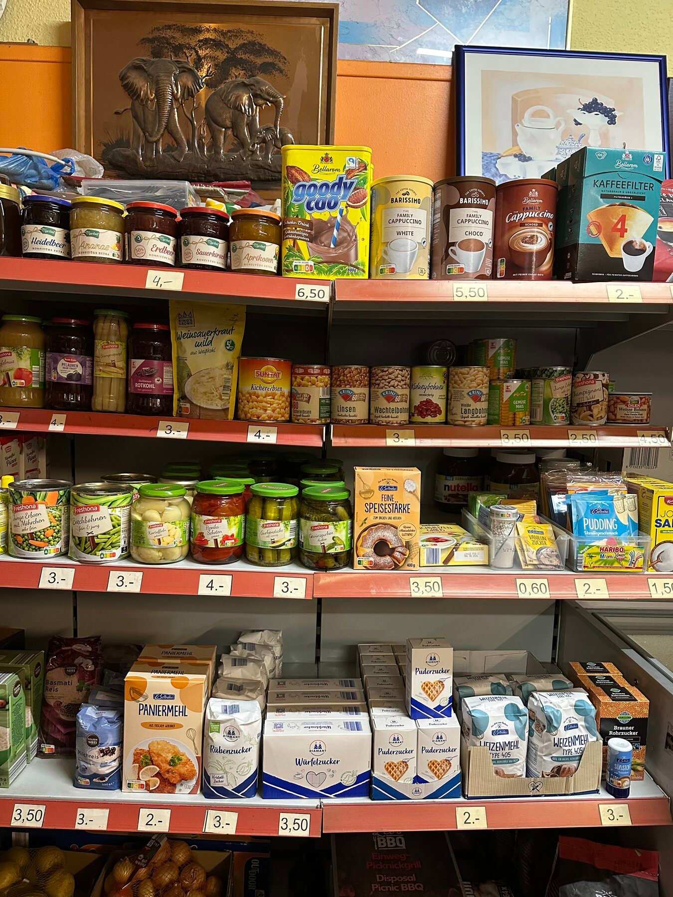 Tiefkühltruhe im Laden